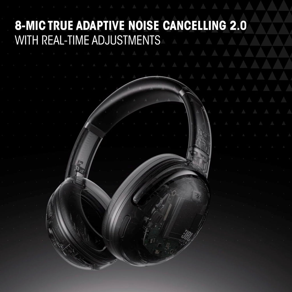 JBL Tour One M3 Smart Tx - Wireless Over-Ear Noise Cancelling Headphones with Smart Transmitter, Hi-Res Audio (3.5mm or USB-C), Spatial 360 Sound with Head Tracking & 70Hrs of Playback (Black)