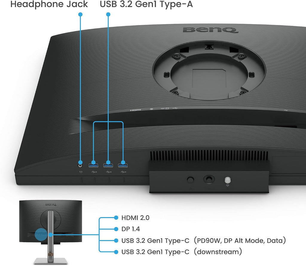 BenQ RD240Q 24.1' WQXGA Programming Monitor, 90W USB Type-C, Advanced Coding Modes, Coding HotKey, Ergonomic Design, 16:10 Special Ratio, Circadian Mode, Eye-Care Technology, Eco-Friendly Design