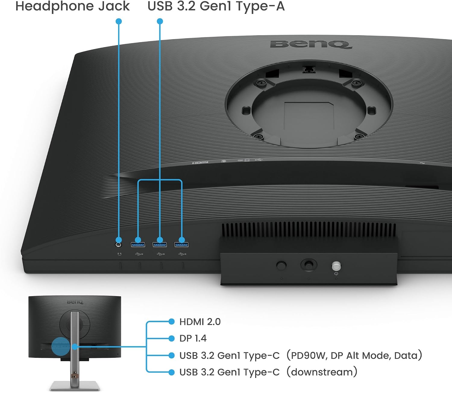 BenQ RD240Q 24.1' WQXGA Programming Monitor, 90W USB Type-C, Advanced Coding Modes, Coding HotKey, Ergonomic Design, 16:10 Special Ratio, Circadian Mode, Eye-Care Technology, Eco-Friendly Design