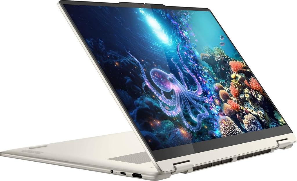 Lenovo Yoga 7 2-in-1 AI PC Copilot Laptop, 16' 2K LCD Touchscreen, AMD Ryzen AI 5 340, AMD Radeon 840M, 16GB LPDDR5X, 512GB SSD, WiFi 7, Backlit KB, Fingerprint, 1080P Webcam, W/128 PSD, Win 11 Home