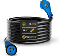 Amp Up 30 Amp Generator Cord, 75ft Heavy Duty NEMA L5-30 30amp Generator Power Cord, 3 Prong Extension Cable w/Twist Lock L5-30 end & Indicator Light, TT-30 Molded Ends, Stow 3C Cable from US Company