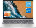 HP 15.6' Portable Laptop, HD Display, Intel Quad-Core N200 Processor, 16GB RAM, 128GB Storage, Wi-Fi 6, Webcam, HDMI, Numeric Keypad, Windows 11 Home, Silver