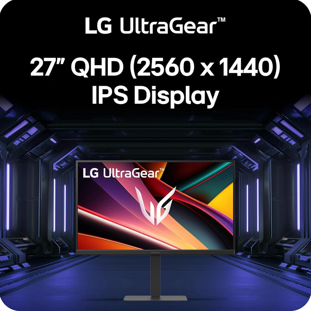 LG 27' 300Hz High Refresh Rate Gaming Monitor | NVIDIA G-Sync Compatible& AMD FreeSync Premium | QHD - 1ms - USB-C (PD 15W) - HDMI 2.1| Tilt/Height/Swivel/Pivot Stand |Black (27inch QHD)