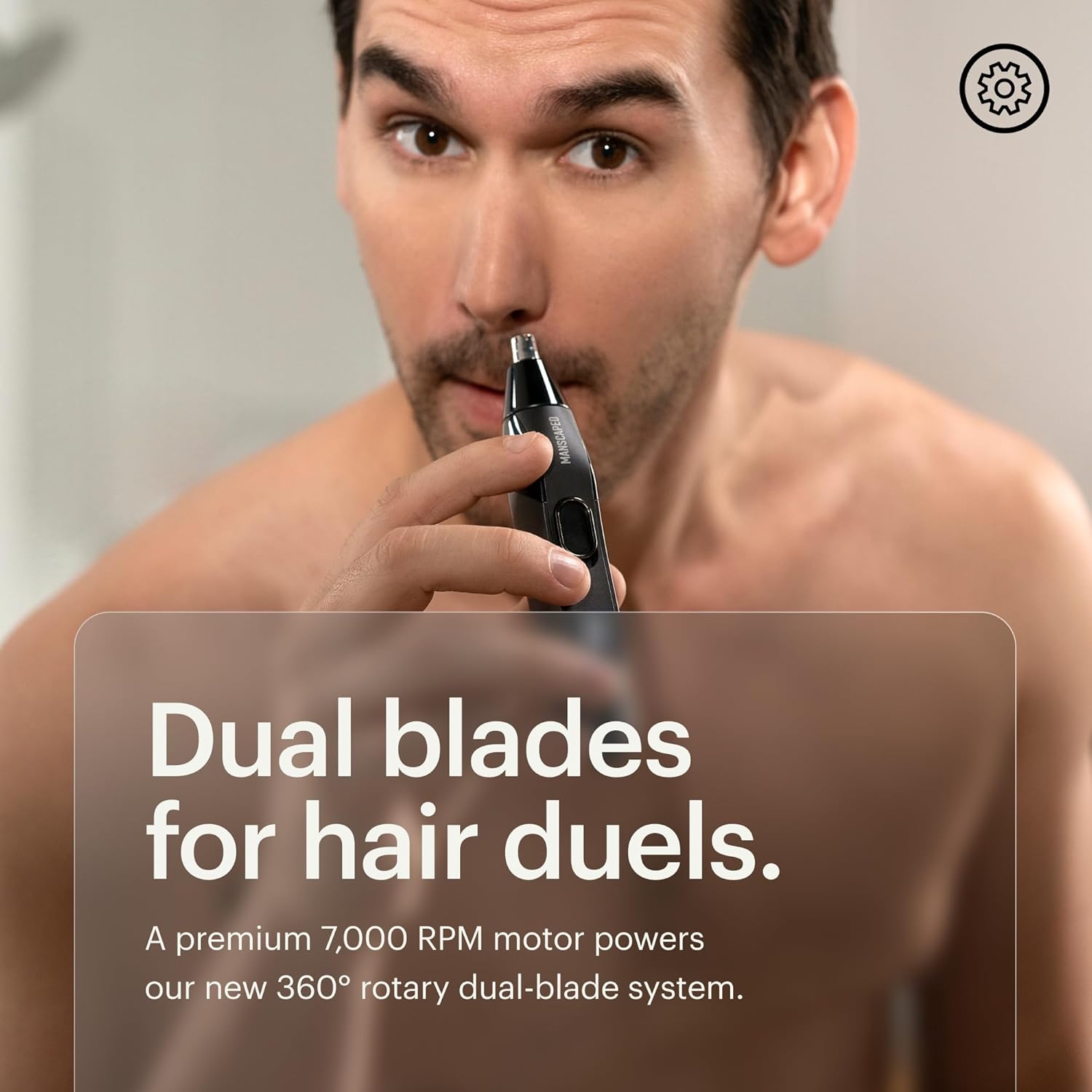 MANSCAPED® The Perfect Duo 4.0 PRO Includes: The Lawn Mower® 4.0 PRO Waterproof Electric Men's Groin & Body Hair Trimmer and Weed Whacker® 2.0 Nose & Ear Hair Trimmer, Updated SkinSafe® Blades