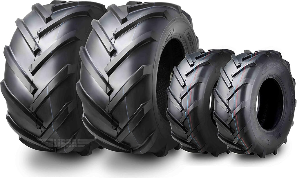 WANDA Set 4 13X5-6 & 23X8.5-12 Lawn Mower Agriculture Farm Tractor Cart Turf Tires 13077-13073