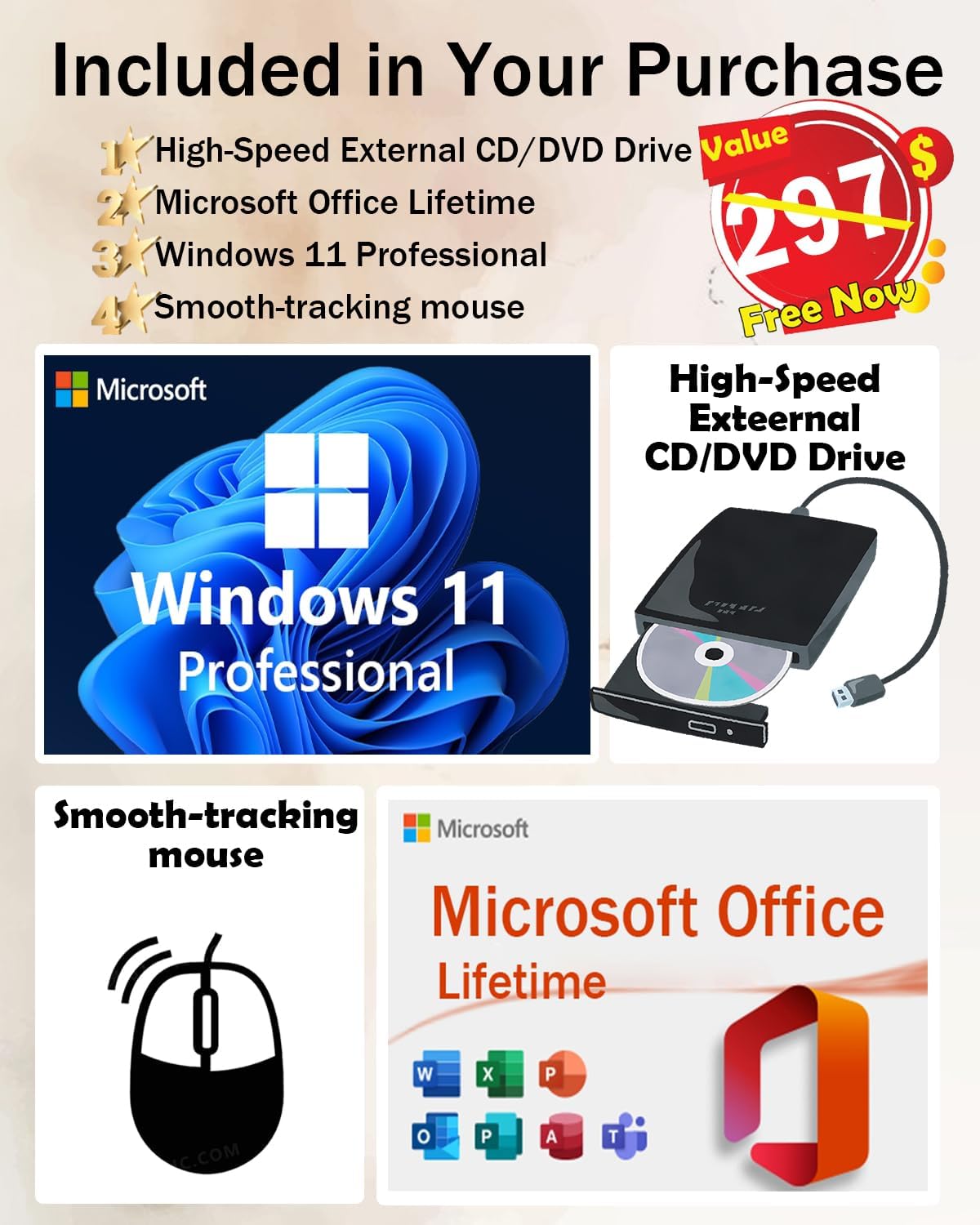 Dell Inspiron 15.6' Touchscreen Laptop - Win 11 Pro, Office Lifetime License, AMD Ryzen-7 7730U, 15.6'' FHD Display, Business & Student Laptop Computer, Long Battery Life, (32GB RAM | 2TB SSD)