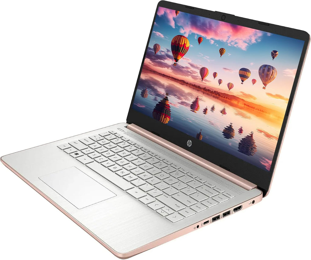 HP AI-Powered Laptop with Microsoft Office and 1TB Cloud Storage Included for 1-Year| 14' HD PC| 16GB RAM| 128GB SSD & 512GB Card & 128GB Portable SSD| Intel 4-Core CPU| Wecam| Windows 11| LE Bundle