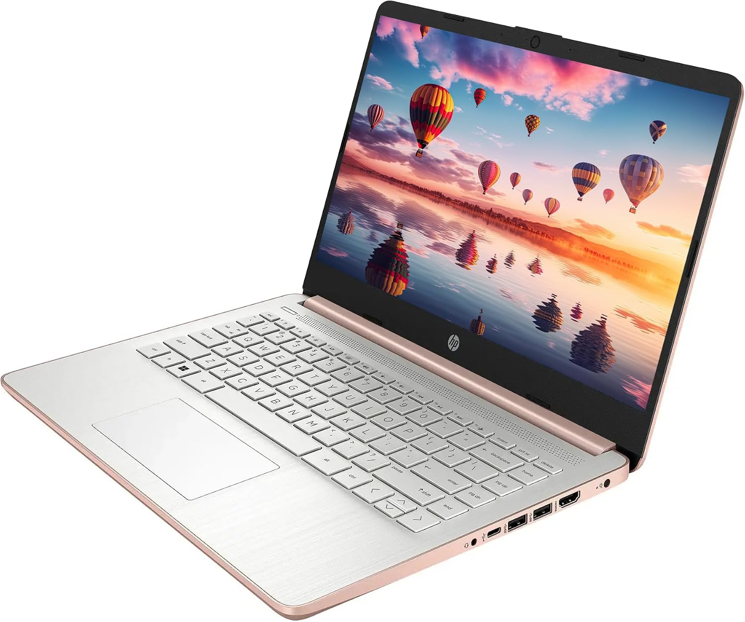 HP AI-Powered Laptop with Microsoft Office and 1TB Cloud Storage Included for 1-Year| 14' HD PC| 16GB RAM| 128GB SSD & 512GB Card & 128GB Portable SSD| Intel 4-Core CPU| Wecam| Windows 11| LE Bundle