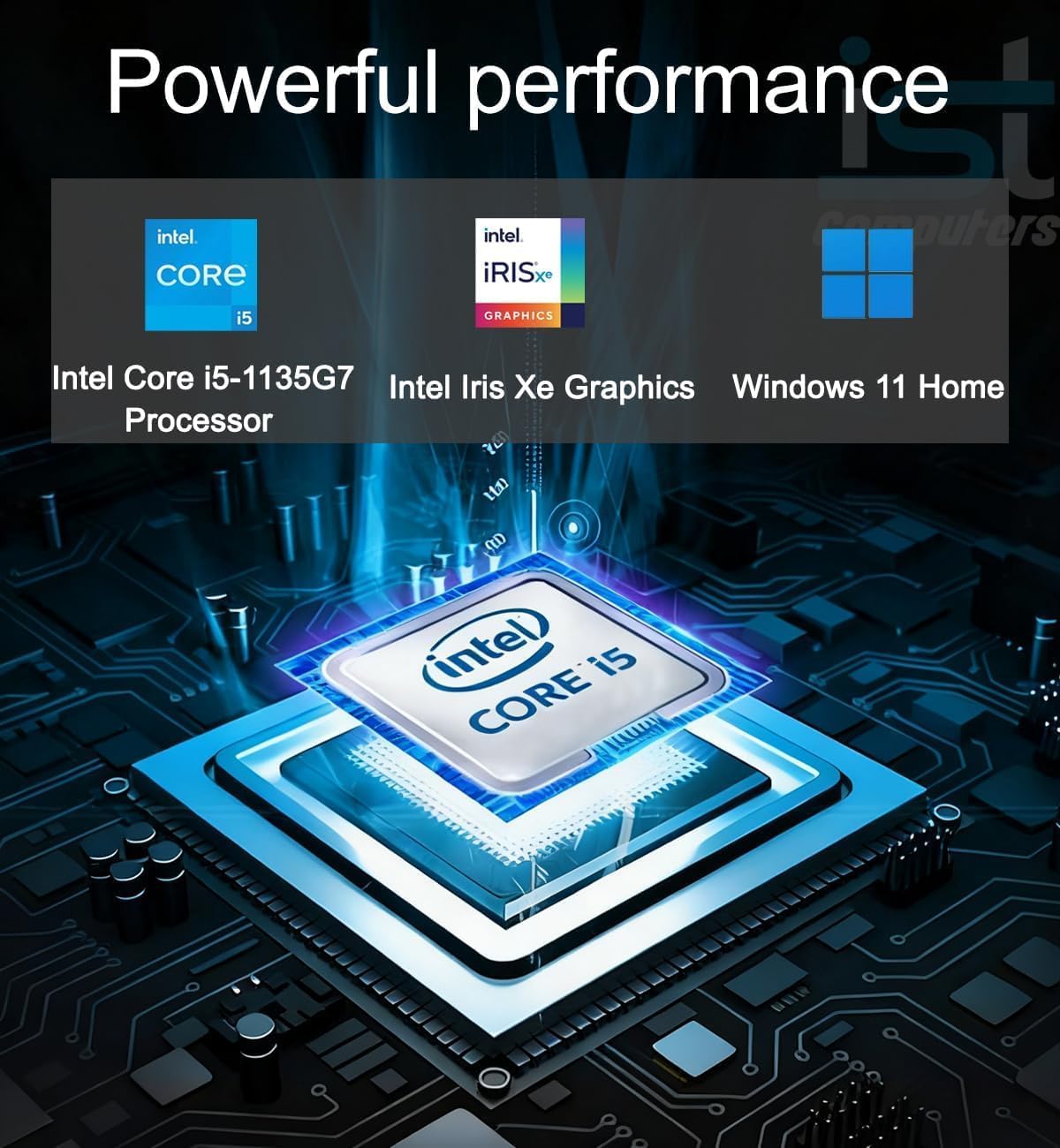 HP 15 inch Laptop, FHD Non-Touch Display, Intel Core i5, 8GB RAM, 256GB PCIe SSD, Intel UHD Graphics, Windows 11 Home, Natural Silver, 15-dy2795wm