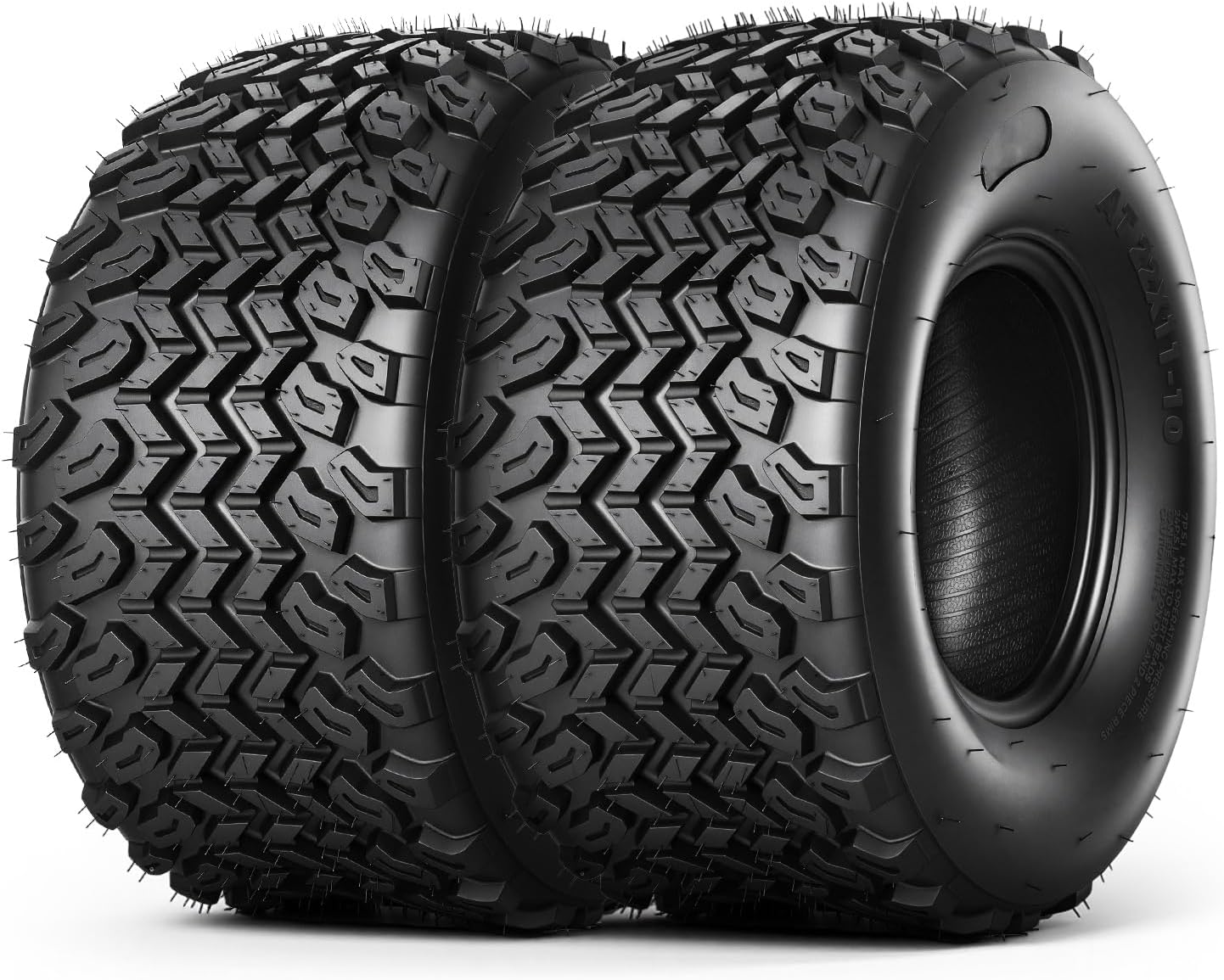 TRIPOWER 22x11.00-10 Golf Cart Tires - 22x11x10 DOT Street Tires for Golf Cart EZGO Club Car, All Terrain, 6PR Tubeless, 1270lbs Capacity, Set of 2