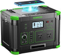 500W Portable Power Station, Solar Generator 519Wh (Peak 1000W) Lithium Battery Power Generator with 2 * 110V AC Outlets, Mobile Battery Backup Pack for RV Trip Camping, Outdoor Adventure, Home