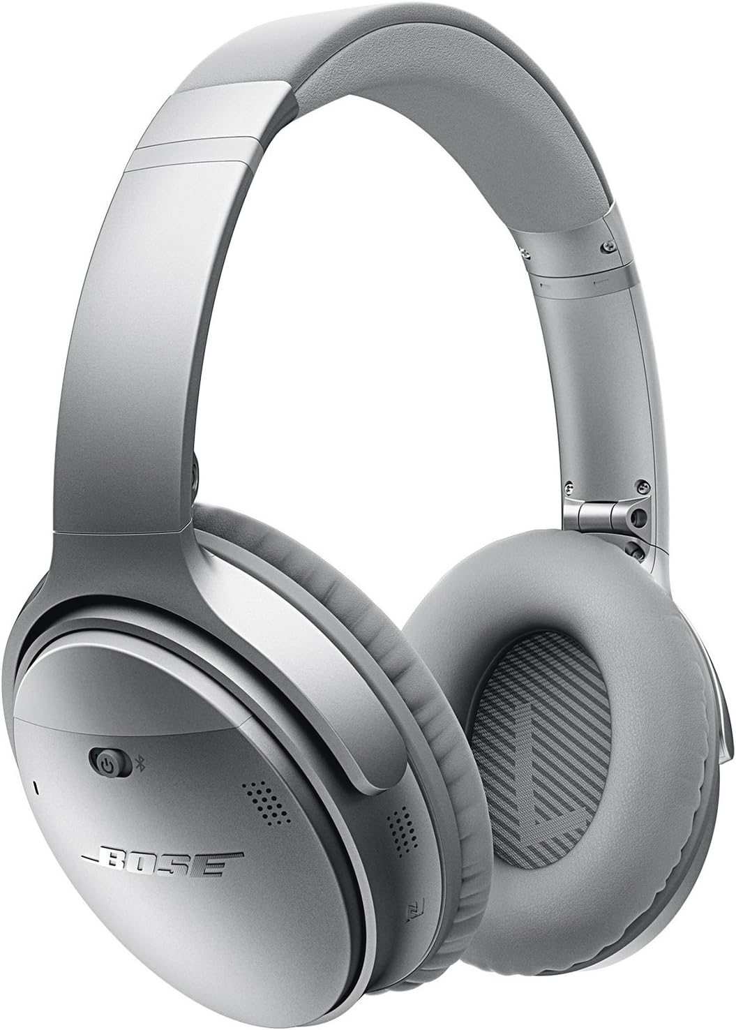 Bose QuietComfort 35 (Series I) Wireless Noise Cancelling Headphones - Silver (Renewed)