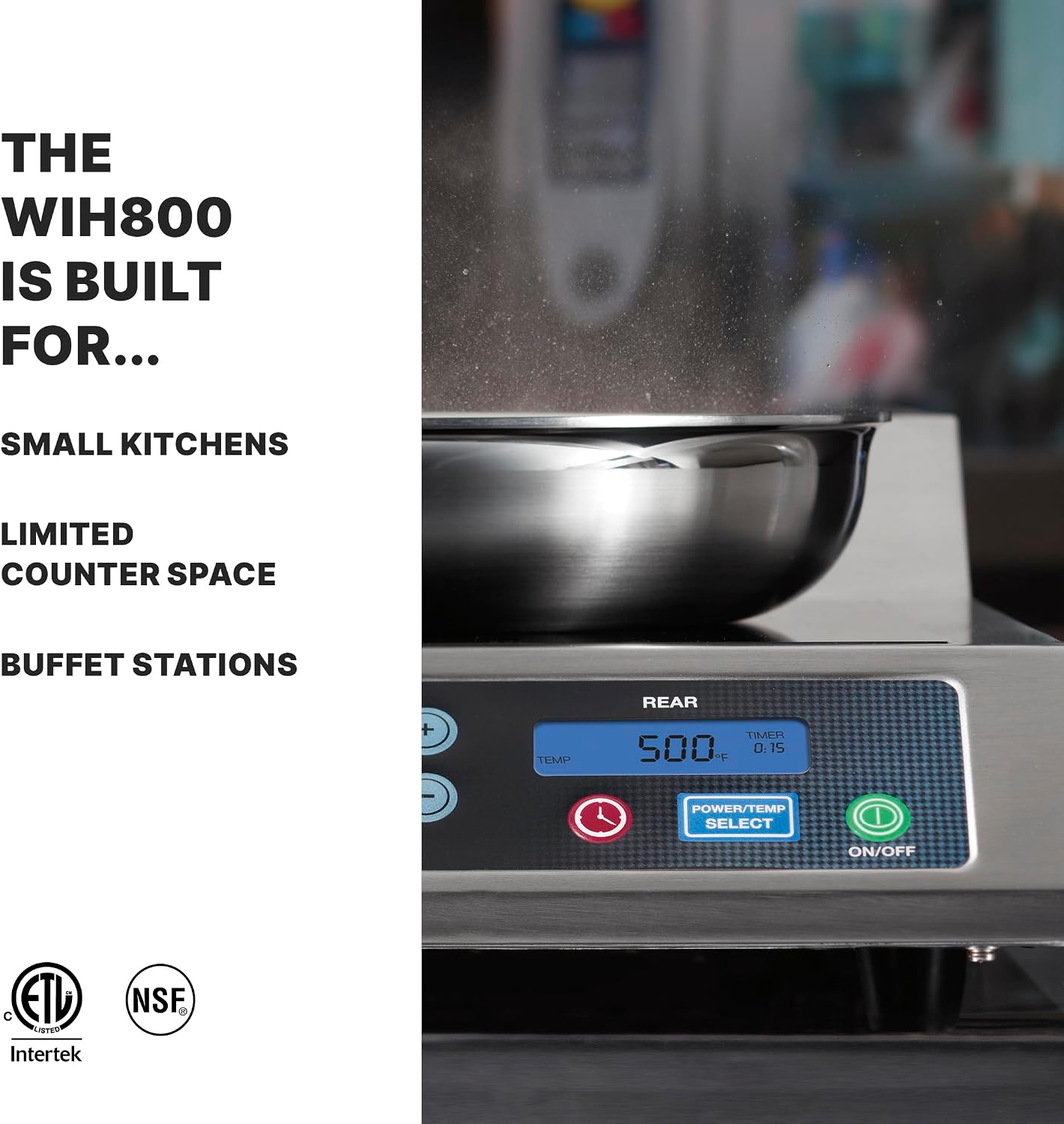 Waring Commercial Heavy-Duty Commercial Double Induction Range, 208/240V, 3600W
