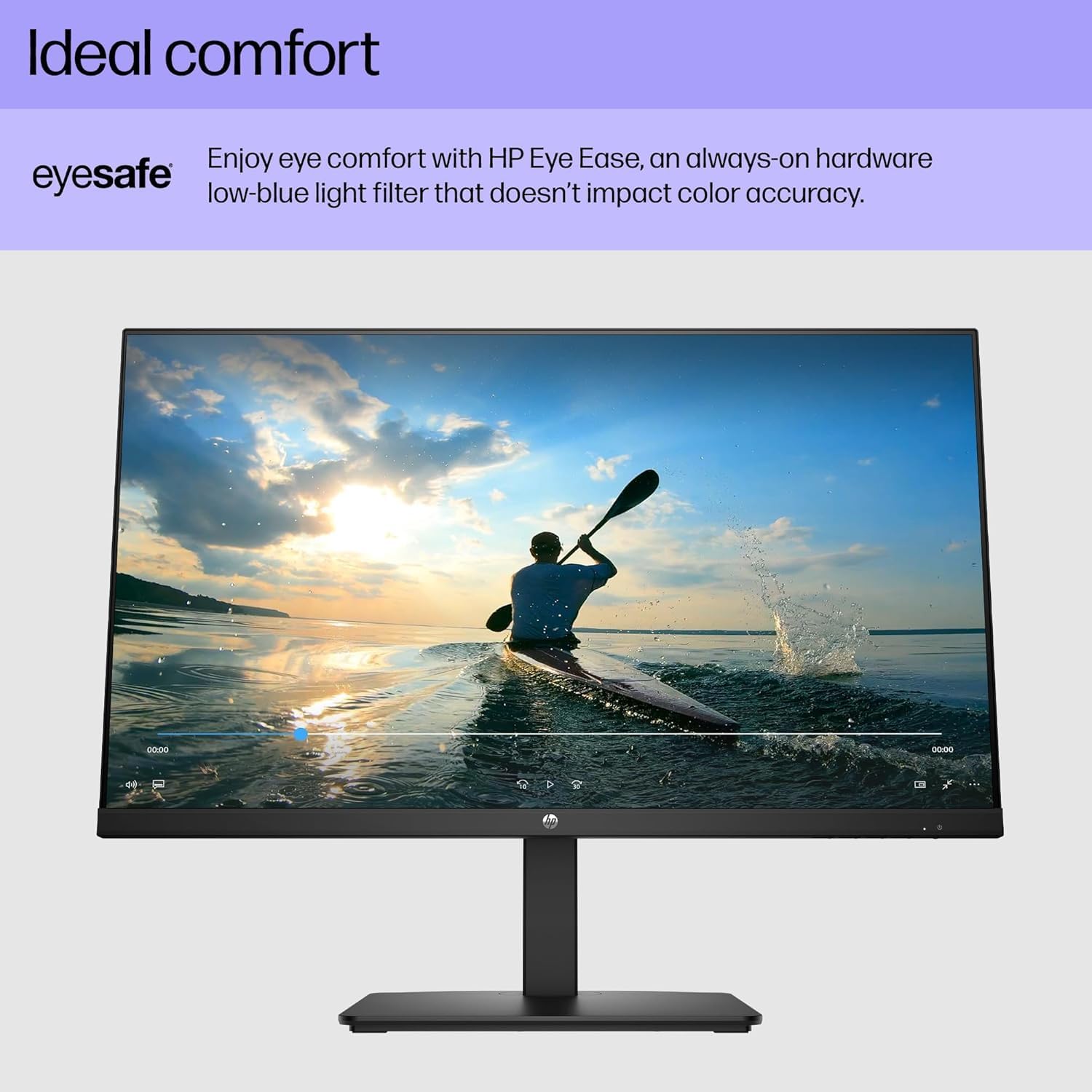 HP 27-inch FHD IPS Monitor | 100Hz, Borderless Design, Eyesafe Certification, Tilt-Adjustable Stand, HDMI & DisplayPort, Built-in Dual Speakers, w/HDMI (27-Inch)