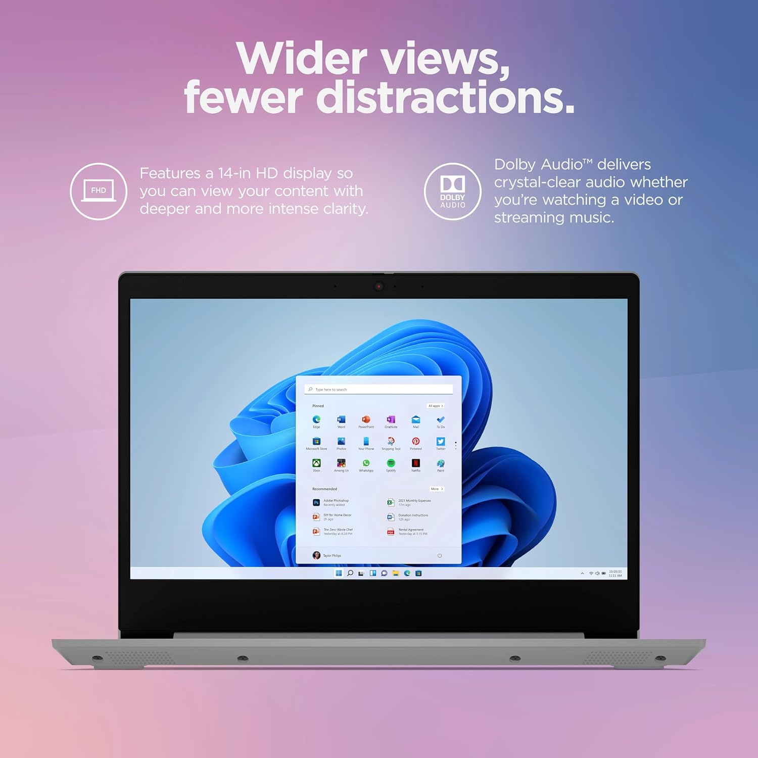 Lenovo IdeaPad 14' Laptop Computer 2025, 12GB RAM, 884GB Storage (256GB SSD +128GB eMMC +500GB Ext), Intel Core Processor, UHD Graphics, Long Battery WiFi-6, MarxsolAccessory, 1-Yr Office 365, Win 11