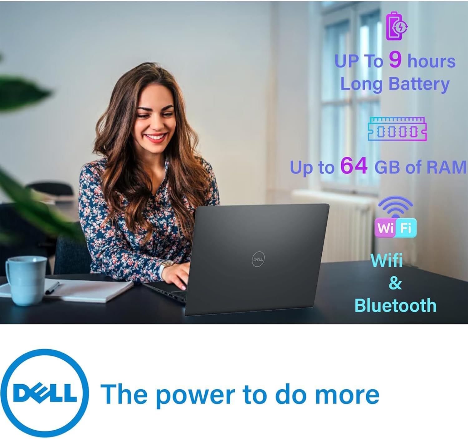 Dell Inspiron 15.6' FHD Touchscreen Laptop, 32GB RAM, 1TB SSD, Speed 8-Core AMD Ryzen 7 7730U (Outperforms Intel i7-1255U in Multitasking), Windows 11 Pro, Long Battery Life, w/WOWPC Recovery USB