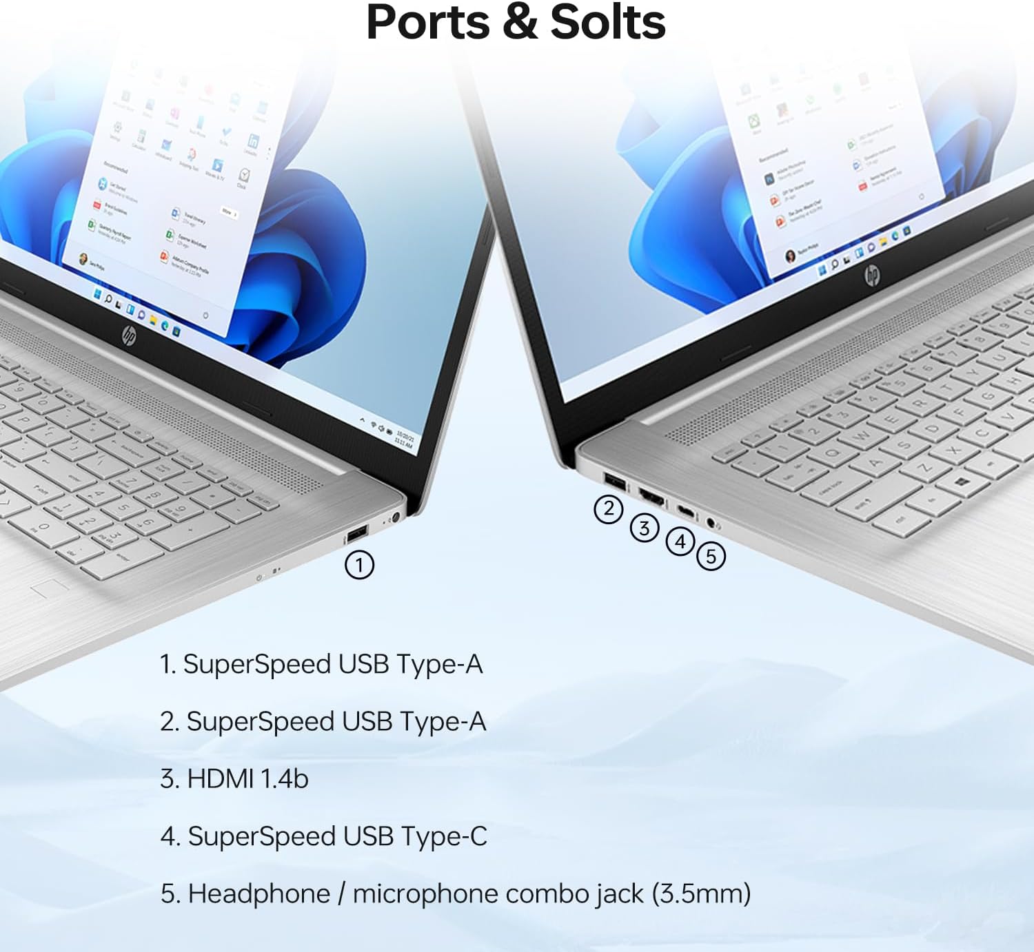 HP Essential 2026 Business Laptop, 17.3' Touchscreen, Intel Core i5-1334U Processor, 16GB RAM, 2TB SSD, Wi-Fi 6, W11 Pro, Webcam, Next gen AI, Backlit KB, Bundle with PCO Laptop Cooler