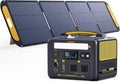 VTOMAN Jump 600X Portable Power Station with 200W Solar Panel, 299Wh Solar Generator with 600W AC Outlets (Surge 1200W) for Outdoor Camping, Vehicle Emergency, Electric Backup, RV, Power Outages