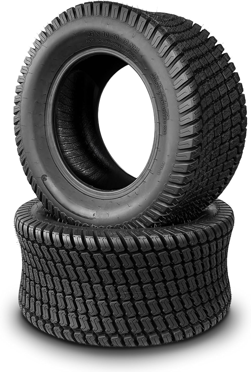 TRIPOWER 23x10.50-12 Lawn Mower Tires: 23x10.50x12 Tires for Riding Mower and Garden Tractor, 6PR Tubeless, 1340lbs Capacity, Set of 2