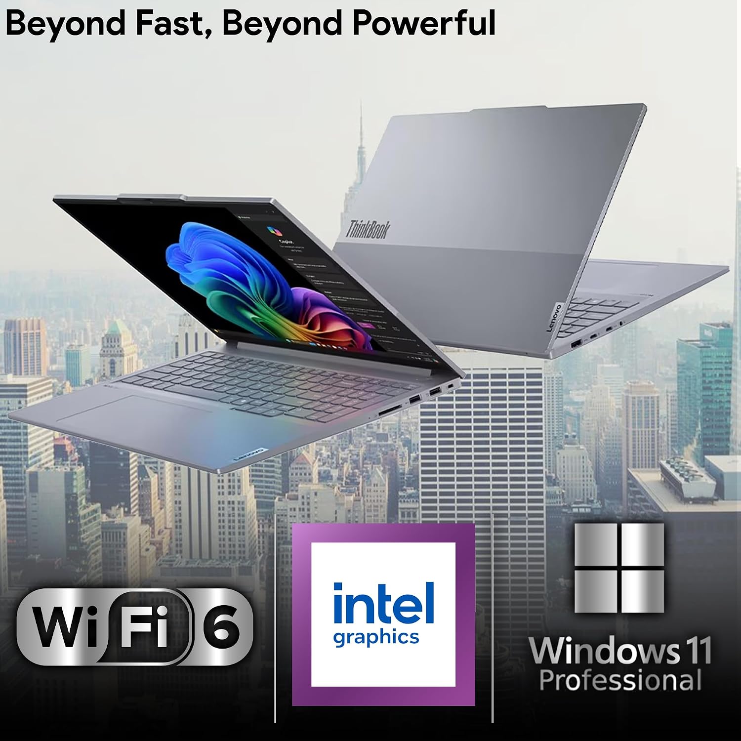 Lenovo ThinkBook 16 Business Laptop, 16' FHD+ Anti-Glare Display, Intel 8-Core i5-13420H, 64GB DDR5 RAM, 1TB NVMe, WiFi 6 + BT, RJ-45, HDMI, HD Webcam, Win 11 Pro