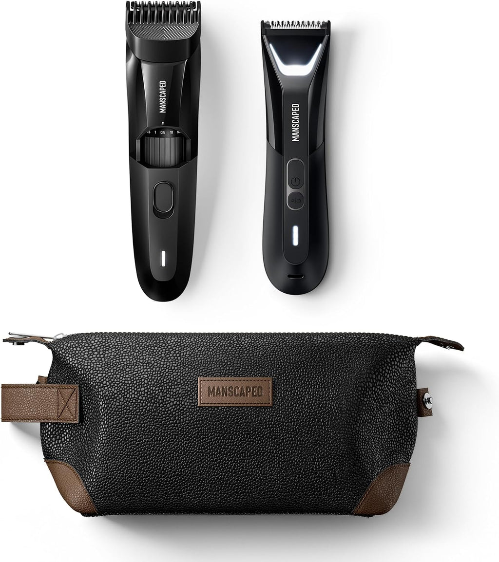 MANSCAPED® The Beard & Body Bundle 5.0 Contains: The Beard Hedger® Premium Precision Trimmer and The Lawn Mower® 5.0 Ultra Electric Groin & Body Hair Trimmer