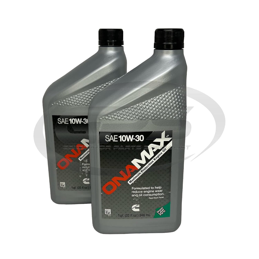 GPS Generator Parts Specialist (Genuine OEM Parts) Tune Up Kit for Cummins Onan RV Generators 5500 and 7000, HGJAB, HGJAC and Commercial HGJAE with ONAMAX 10W30 Oil for use in Specs J - M