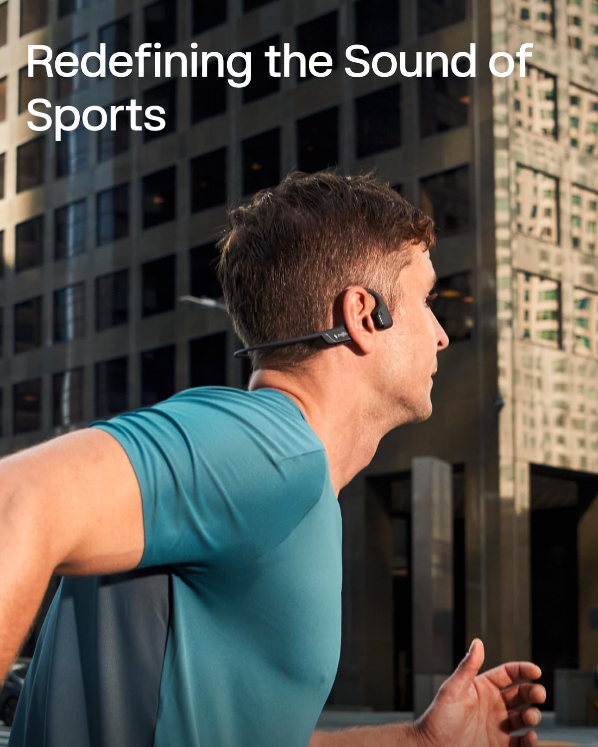 SHOKZ New OpenRun Pro 2 Mini -Open-Ear, Bone Conduction Sport Headphones -with Reflective Strip -Sweat Resistant, Workout Headphones -Secure, Wireless, Comfortable Fit-Deep Bass and Smart Mic App