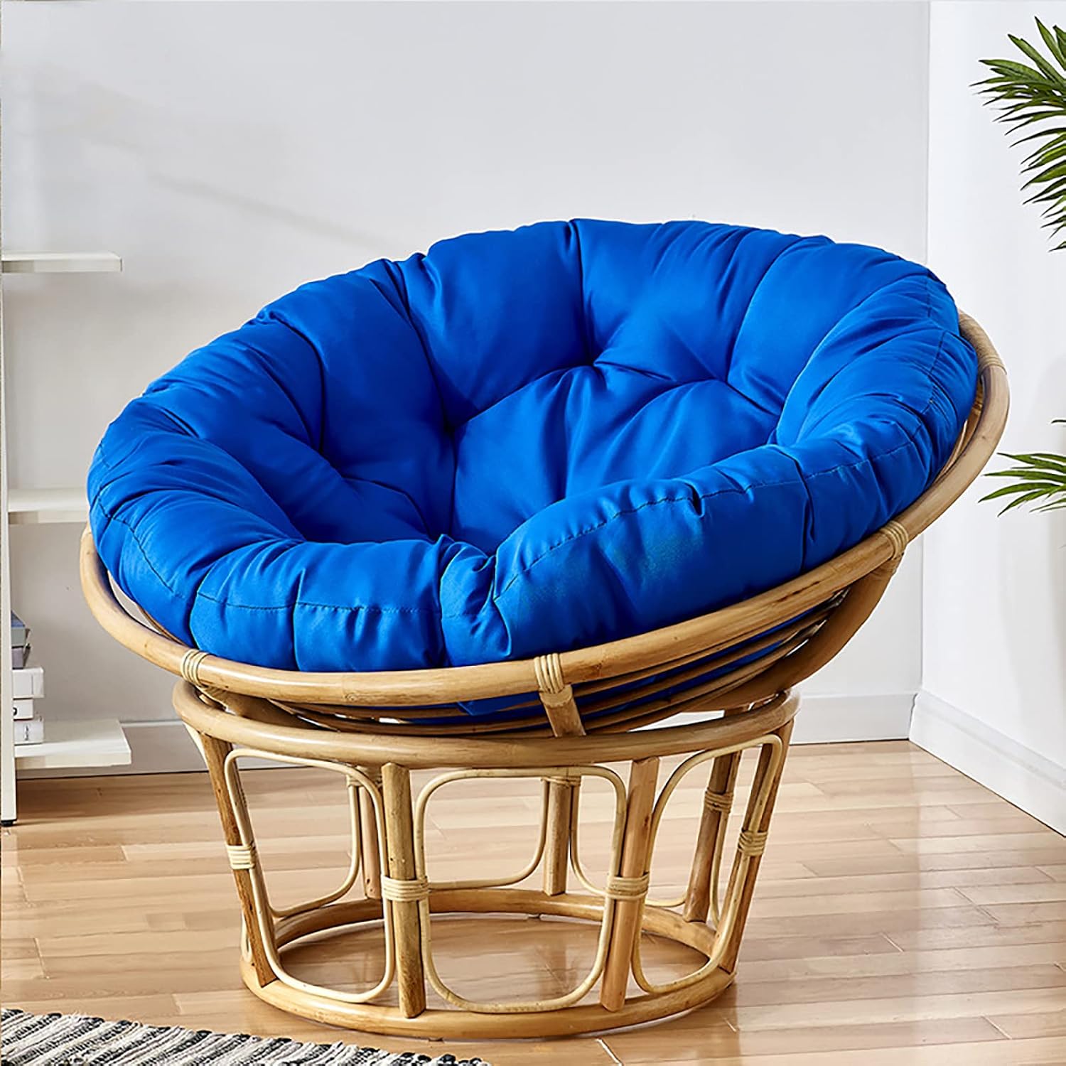 Oversized Round Chair Cushion Thickened Leisure Swing Rocking Chair Pad (70x70cm/27.56x27.56in) for Comfort and Style