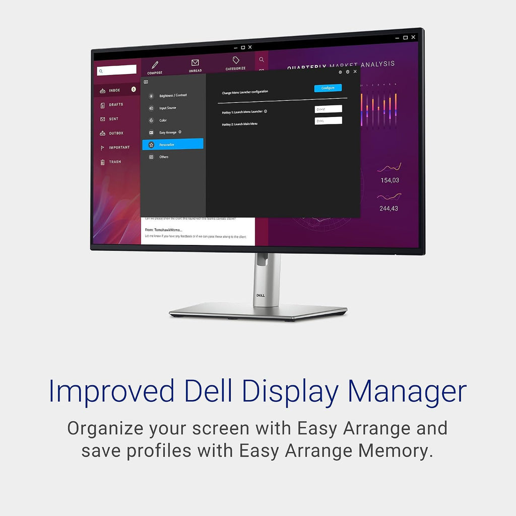 Dell 27 Monitor - P2725H - 27-inch Full HD (1920 × 1080) 100Hz Display, IPS Panel, 99% sRGB, 1500:1 Contrast Ratio, Tilt/Swivel/Pivot/Height Adjustable, 3-Year Advanced Exchange Service - Black