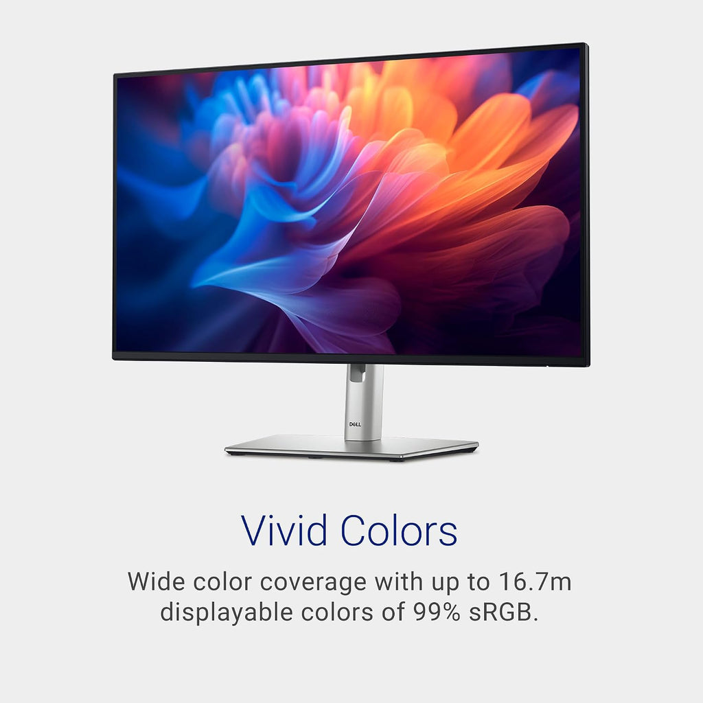 Dell 27 Monitor - P2725H - 27-inch Full HD (1920 × 1080) 100Hz Display, IPS Panel, 99% sRGB, 1500:1 Contrast Ratio, Tilt/Swivel/Pivot/Height Adjustable, 3-Year Advanced Exchange Service - Black
