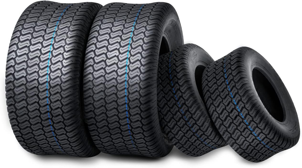 WANDA Set 4 Lawn Mower Turf Tires 15x6-6 Front & 23x10.5-12 Rear /4PR -13016/13049