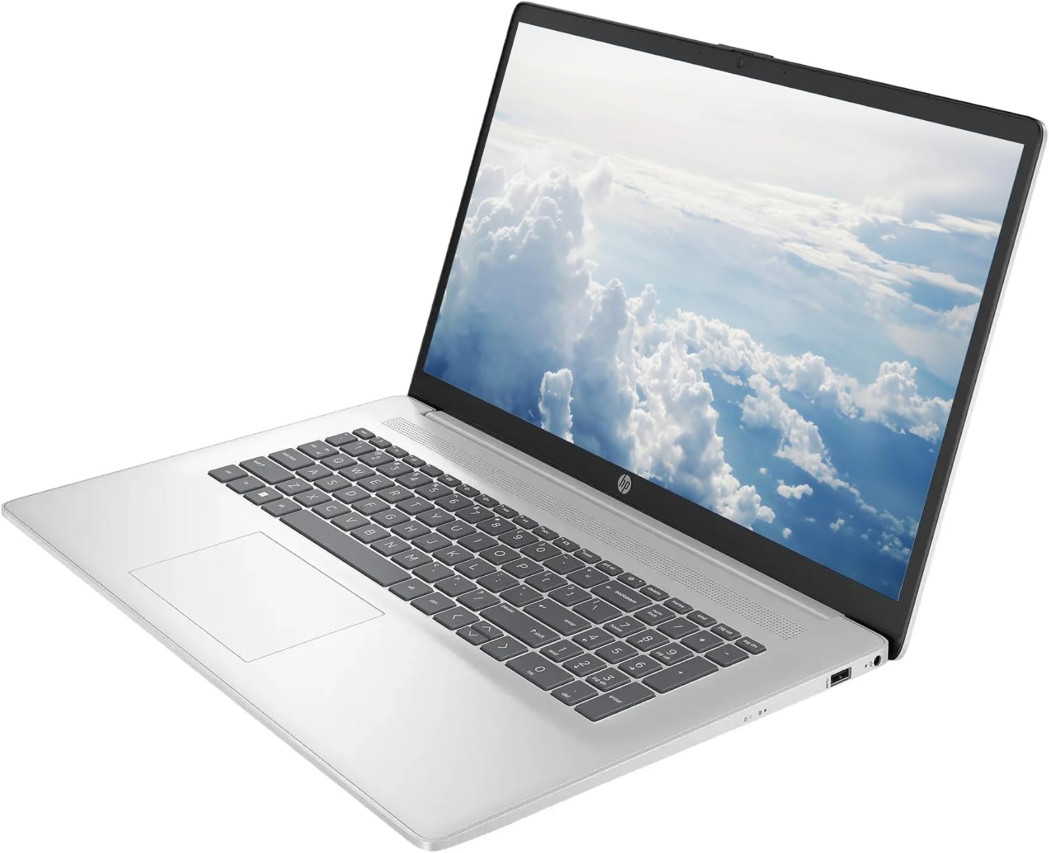 HP 17.3' FHD Business & Student Laptop Computer, 64GB RAM 2.5TB Storage (2TB SSD+512GB Docking Station Set), 6-Cores AMD Ryzen 5, Windows 11, PLUSERA Earphones, Silve