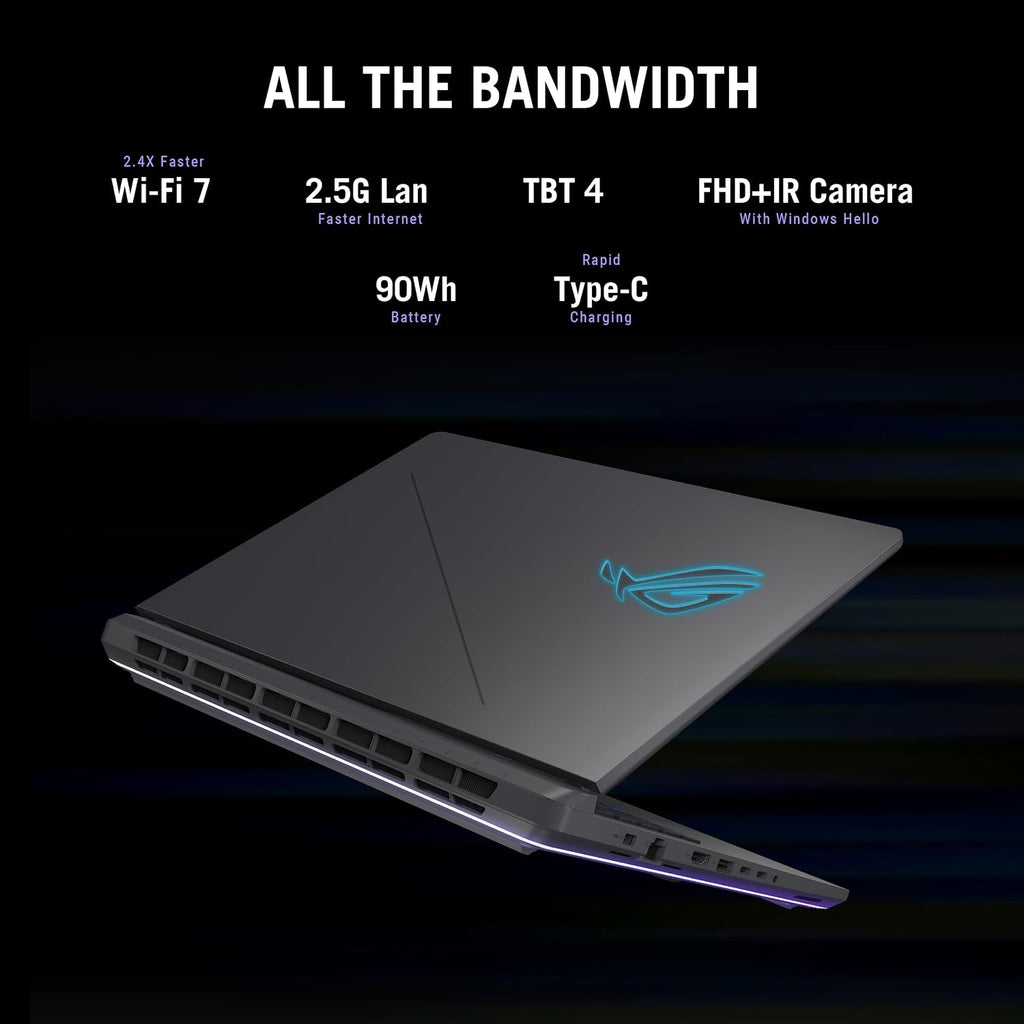 ASUS ROG Strix G16 (2025) Gaming Laptop, 16' ROG Nebula Display 16:10 2.5K 240Hz/3ms, NVIDIA® GeForce RTX™ 5070 Laptop GPU, Intel® Core™ Ultra 9 275HX, 32GB DDR5, 2TB Gen 4 SSD, Wi-Fi 7, Win 11 Pro