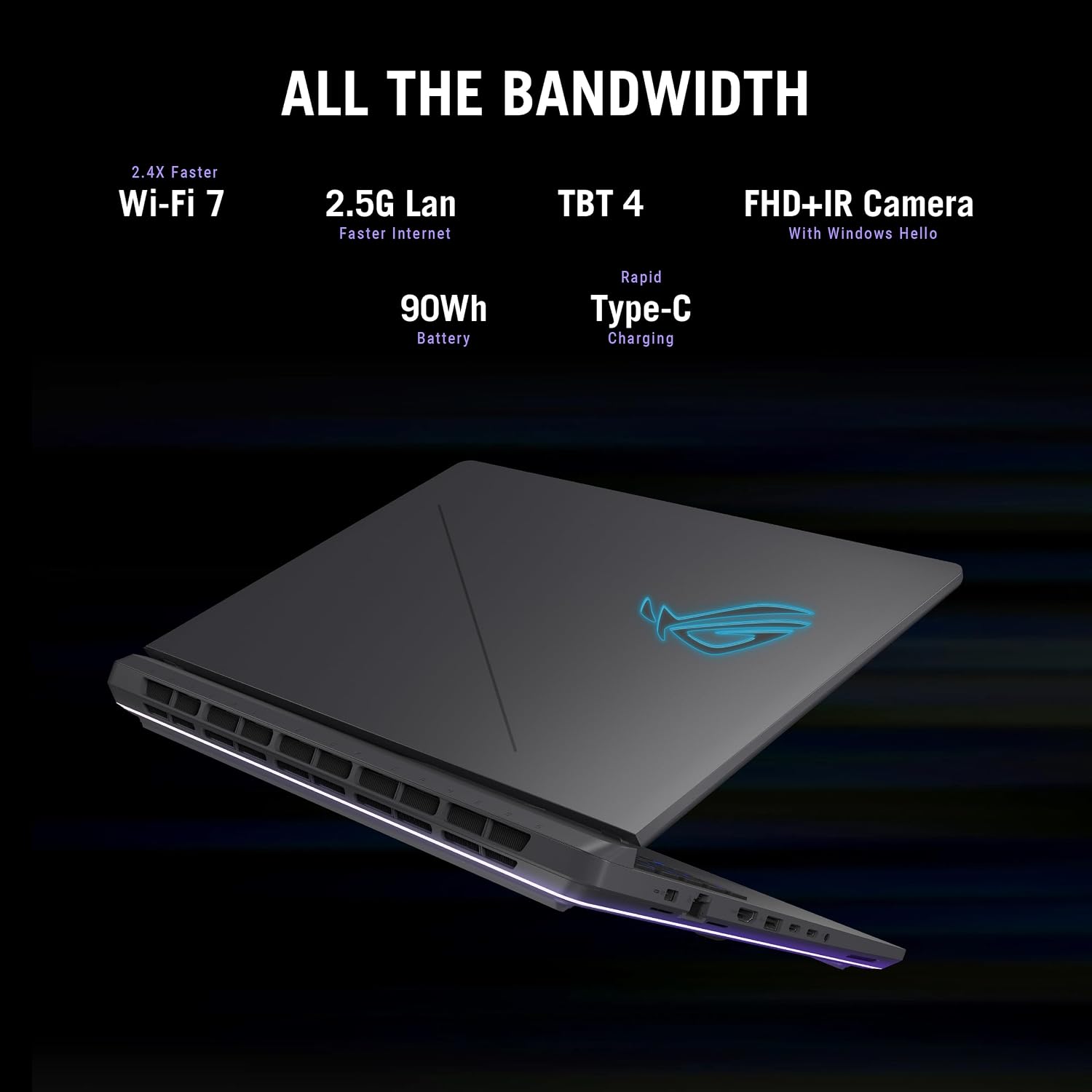 ASUS ROG Strix G16 (2025) Gaming Laptop, 16' ROG Nebula Display 16:10 2.5K 240Hz/3ms, NVIDIA® GeForce RTX™ 5070 Laptop GPU, Intel® Core™ Ultra 9 275HX, 32GB DDR5, 2TB Gen 4 SSD, Wi-Fi 7, Win 11 Pro
