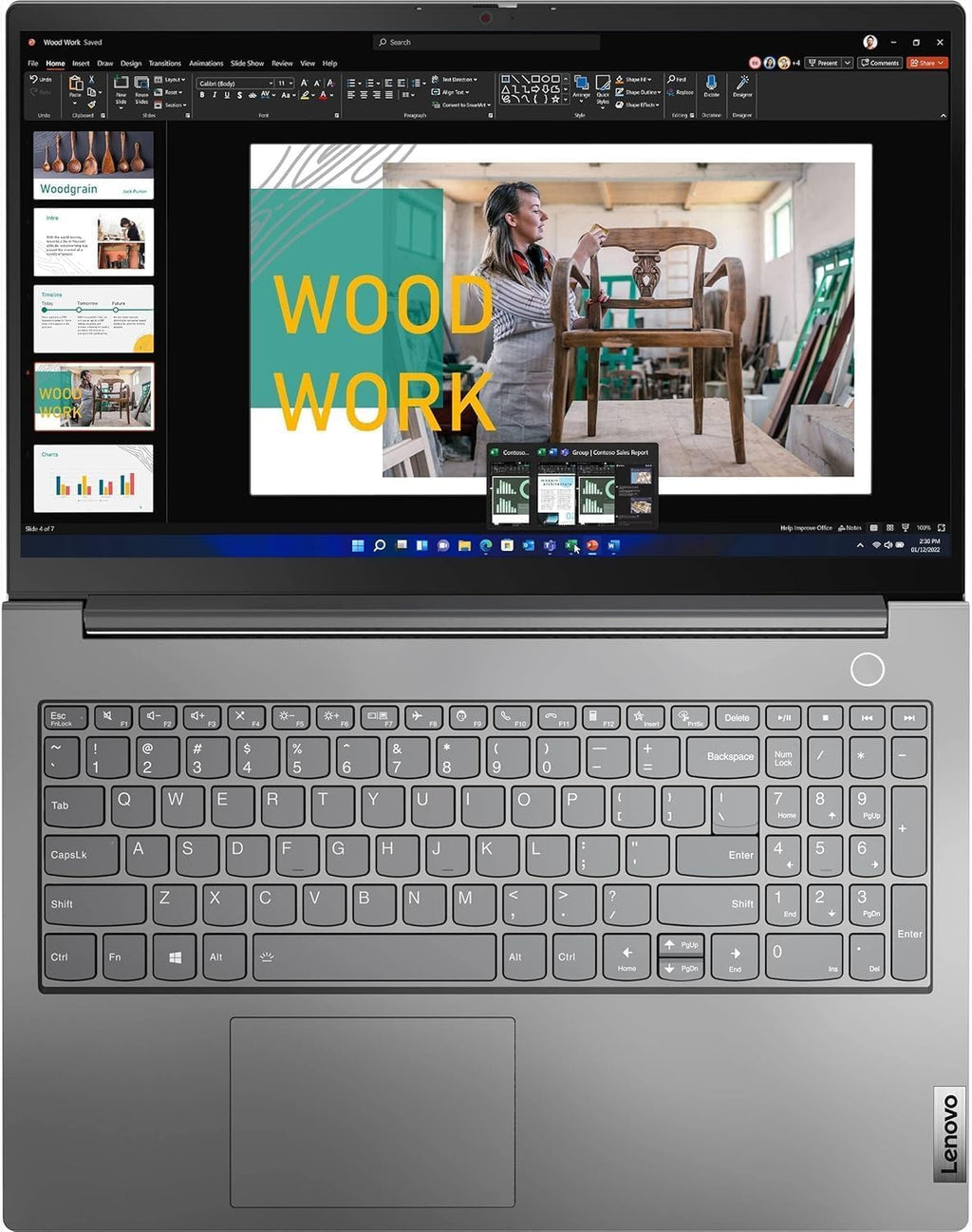 Lenovo ThinkBook 15 Gen 4 Business Laptop (15.6' IPS FHD Touchscreen, Intel 10-Core i7-1255U, 40GB RAM, 1TB SSD), FHD Webcam, Narrow Bezel, Backlit, Fingerprint, Thunderbolt 4, Win 11 Pro, Grey