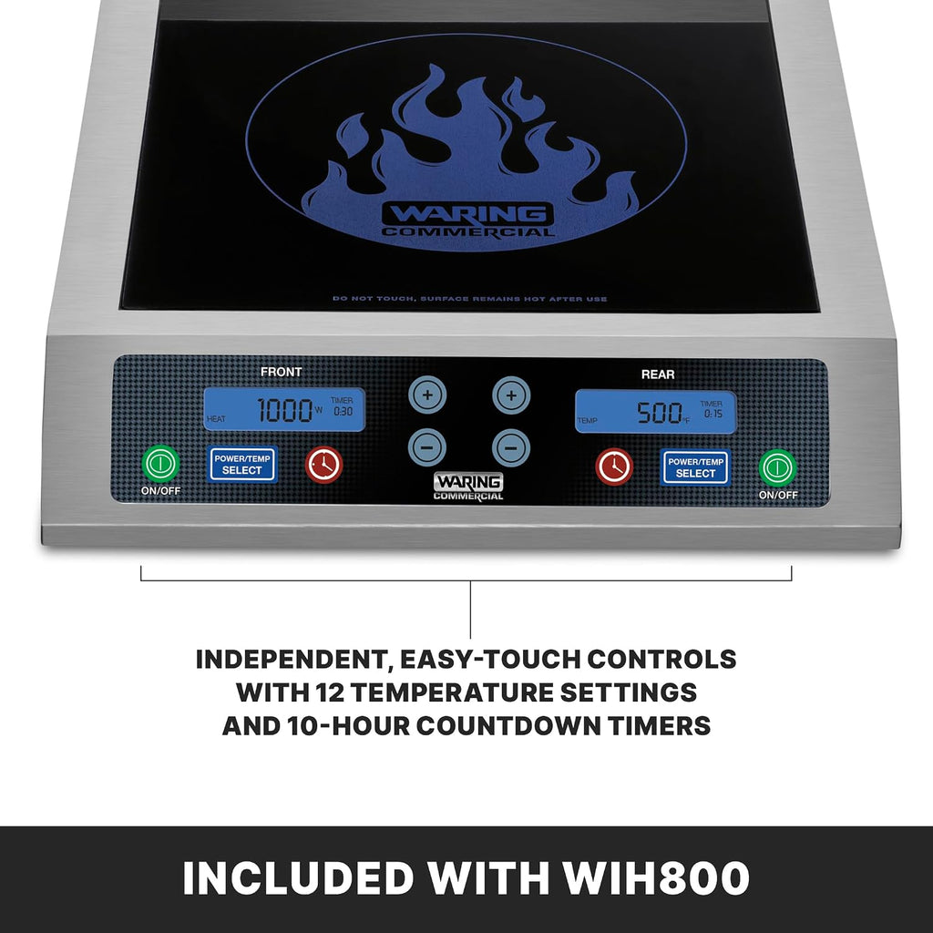 Waring Commercial Heavy-Duty Commercial Double Induction Range, 208/240V, 3600W