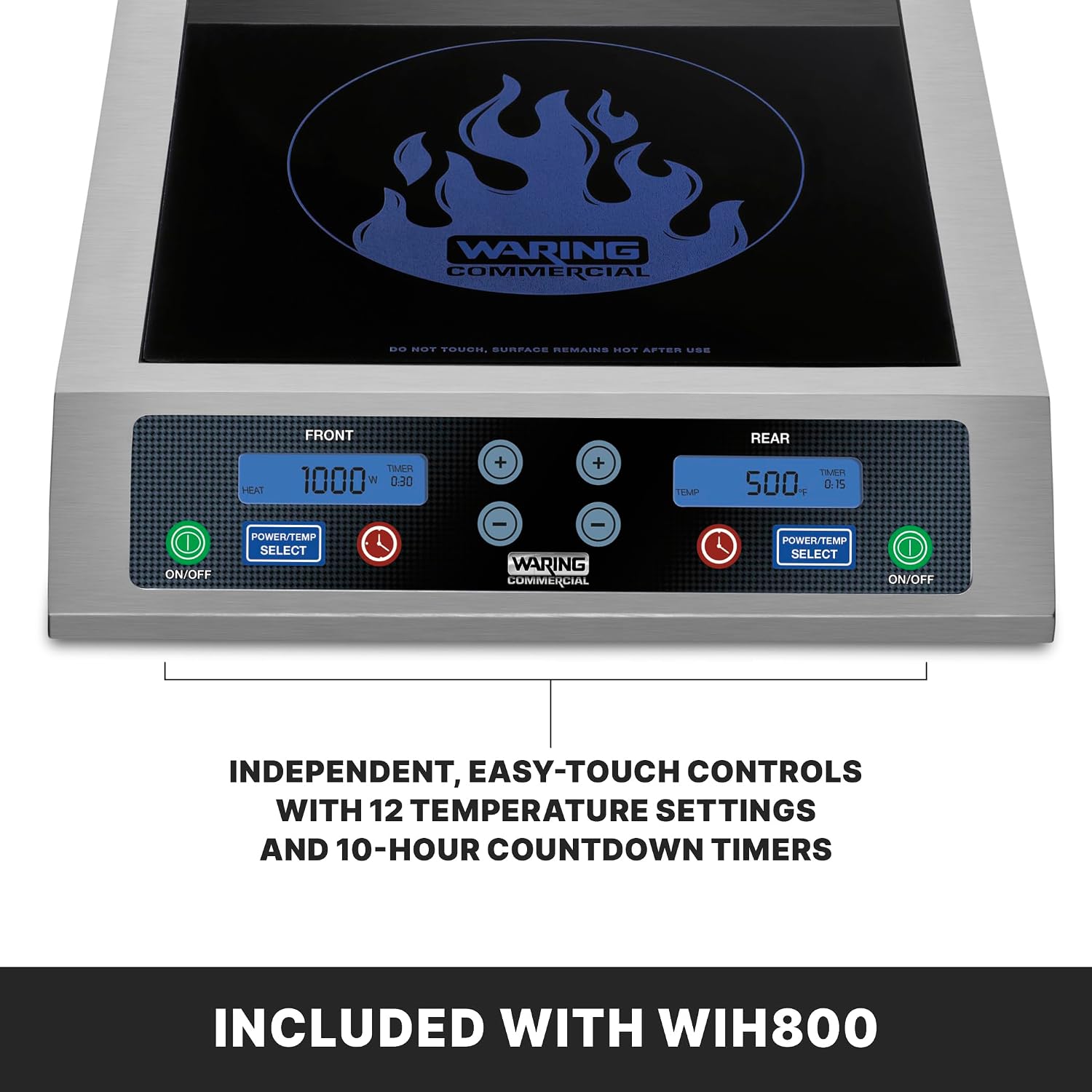 Waring Commercial Heavy-Duty Commercial Double Induction Range, 208/240V, 3600W