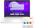 HP 16GB RAM Student and Home Laptop with Microsoft 365, 64GB SSD, Fast Intel Core, Win 11 w/o Earbuds – Perfect for Work & Play