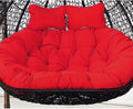 Double Egg Chair Cushion, 2 Seater Egg Chair Swing Cushion Outdoor, Washable and Waterproof Hanging Egg Chair Cushions Replacement, Large Single Chair Pads Nest Shaped Seat Cushions(J)