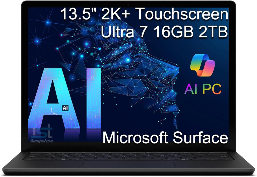 Microsoft Surface Laptop 6 AI PC for Business (13.5' 2K+ Touchscreen, Intel 16-Core Ultra 7 165H (> i7-1355U), 16GB DDR5 RAM, 2TB SSD), 18.5-Hr Long Battery Life, 1080p IR Webcam, Win 11 Pro, Black