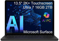 Microsoft Surface Laptop 6 AI PC for Business (13.5' 2K+ Touchscreen, Intel 16-Core Ultra 7 165H (> i7-1355U), 16GB DDR5 RAM, 2TB SSD), 18.5-Hr Long Battery Life, 1080p IR Webcam, Win 11 Pro, Black