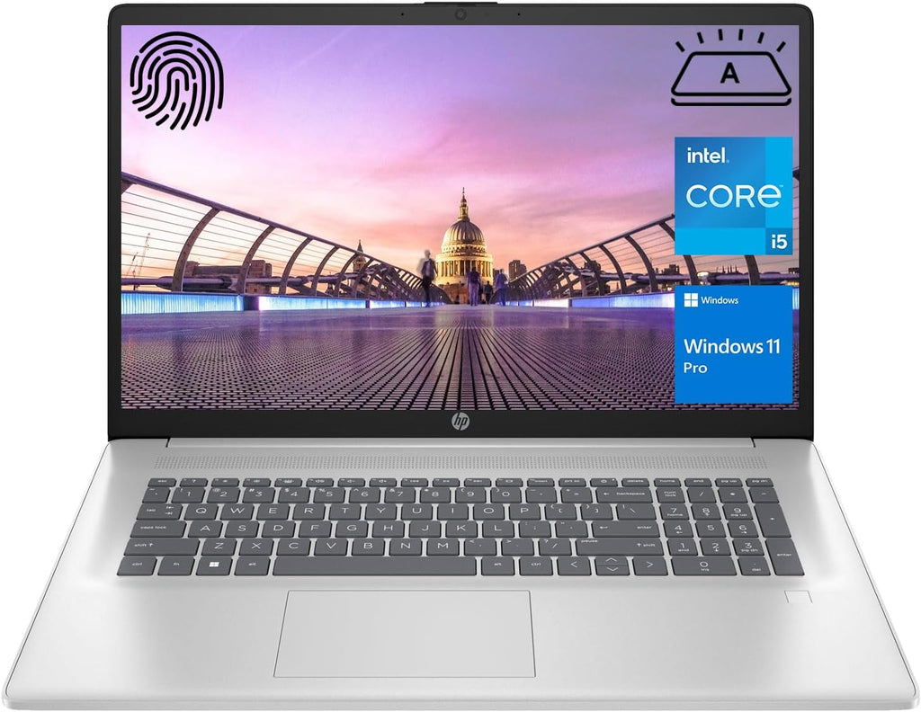 HP Essential Business Laptop, 17.3' FHD Display, Intel Core i5-1334U, 32GB RAM, 2TB PCIe M.2 SSD, Wi-Fi 6, Webcam, Backlit Keyboard, Windows 11 Pro, Silver