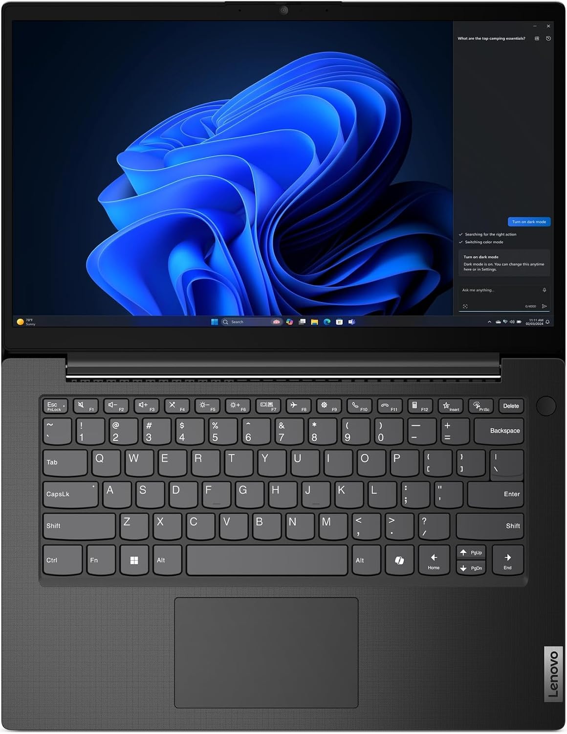Lenovo V14 G5 Hybrid Work Laptop - 14' FHD Display - Core 7-240H - 16GB Memory - 512GB Storage - Integrated UHD Graphics - Windows 11 Home - Business Black