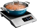 ChangBERT 1800W Commercial Grade Induction Cooktop, NSF Certified Portable Large 8' Heating Coil, 12' Heat Resistant Cooking Surface Premium Stainless Steel Pro Chef Professional Burner Hot Plate
