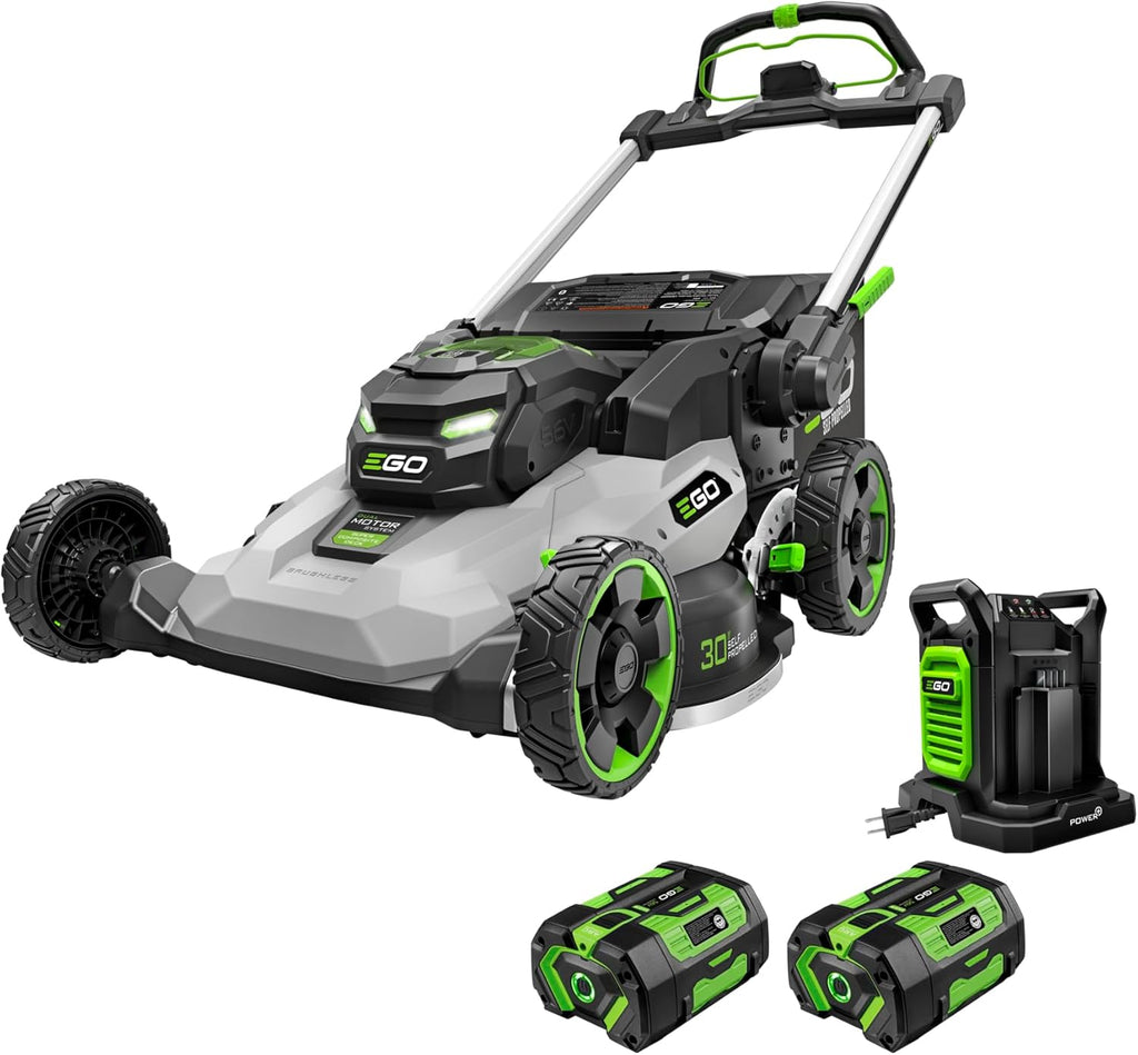 EGO POWER+ Electric Lawn Mower, Self-Propelled Cordless with 30' Super Composite Deck, Includes (2) 56V 6.0Ah Batteries and Dual Port Charger - LM3004SP-2