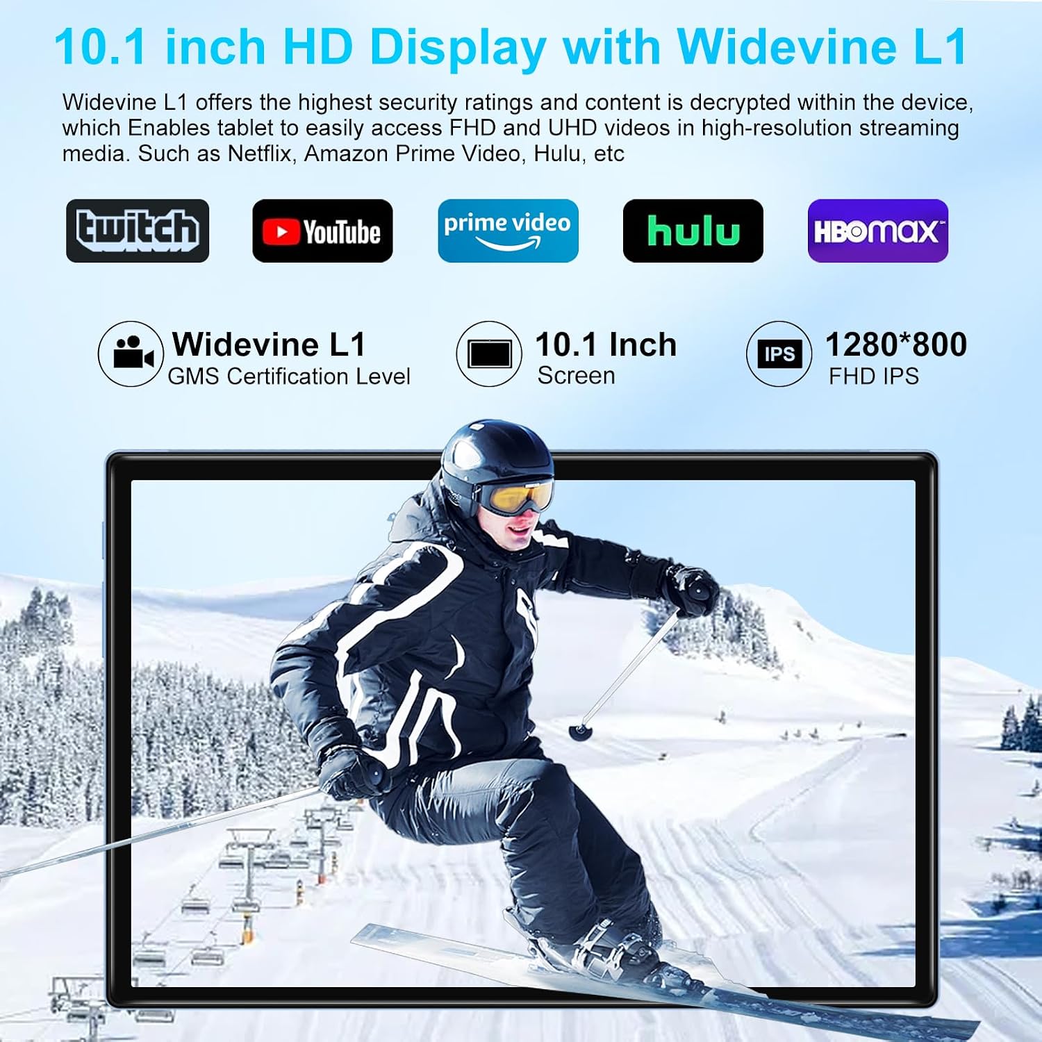 2026 Tablet, 10 Inch Android 15 Tablets 22GB+128GB+1TB Expand, 2-in-1 Octa-Core Electronic Tablet with Keyboard Mouse Case, 8000mAh Battery, 1280x800 HD IPS Display, GPS,Widevine L1, Metal Body -Blue