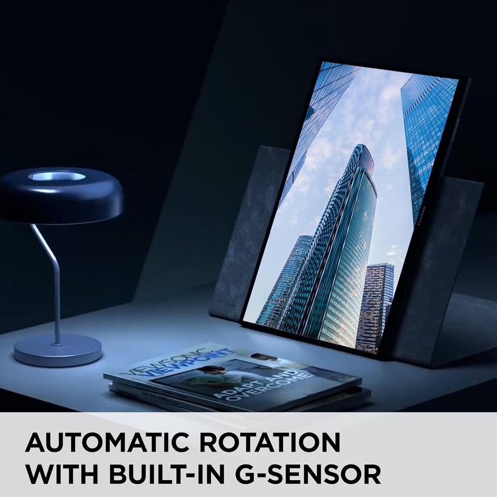 ViewSonic VG1656N 16 Inch 1200p Wireless Portable Monitor, IPS for Improved Workflows and Second Screen Productivity, Built-in Stand and Battery, 60W USB-C, and WiFi Dongle Inputs