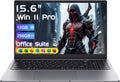 Laptop Computer 15.6' Laptops with 12GB RAM 256GB SSD,Office Suite, 100% sRGB Screen, N4000 Processor, Notebook, Dual Band WiFi5, BT4.2, USB-A, HDMI,FHD 1920 * 1080 Display,Silver