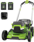 Greenworks 60V 21' Dual-Blade Self-Propelled Lawn Mower with (2) 5.0 Ah Batteries & Rapid Charger