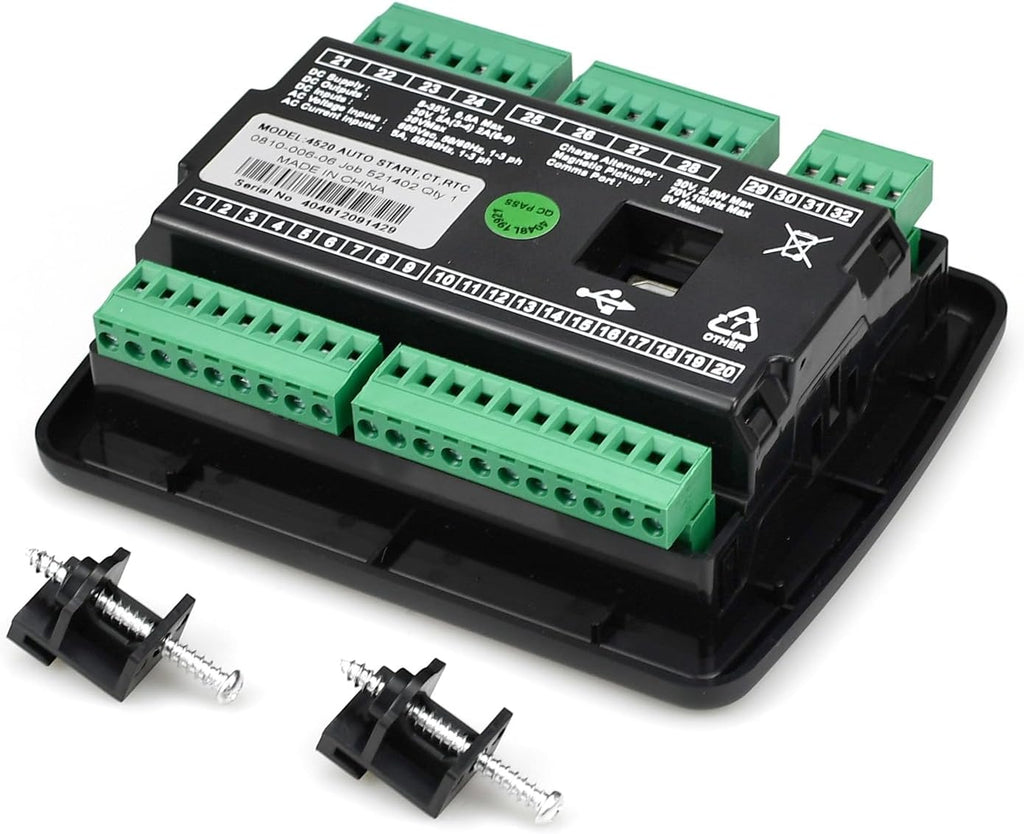 DSE4520 Auto Mains Failure Control Module Self‑Starting LCD Controller,AMF Control Module Automatic Transfer Switch with LCD Display for Electronic Engine Generator Set Applications